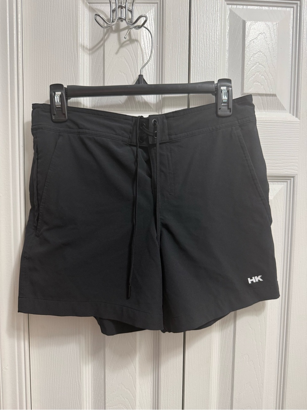 Humankind Black Athletic / Swim Drawstring Shorts